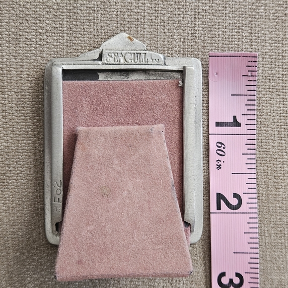 SEAGULL pewter small picture frame 1x1 vintage - Picture 11 of 13